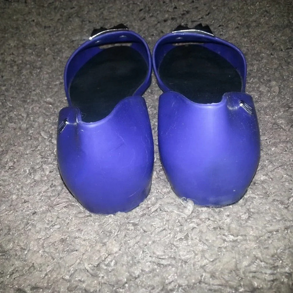 MELISSA-Fresh Bloom-D'Orsay Style Open Flats-Studded-Violet-Size 40-Excellent - Picture 5 of 7